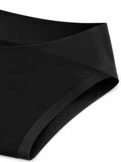Black detail view - waistband and leg opening