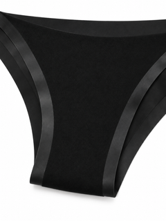 Black detail view - inner gusset