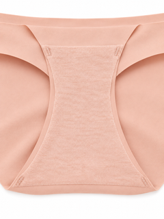 Peach detail view - inner gusset