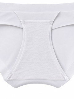 White detail view - inner gusset