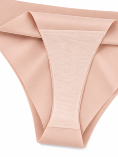 Peach detail view - inner gusset