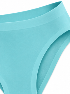 Turquoise detail view - waist and leg opening