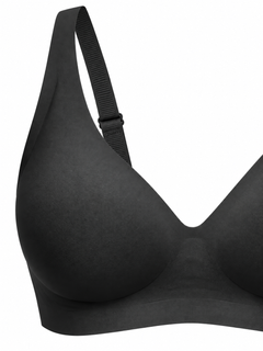 Black detail view - cup and adjustable strap