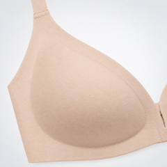 Beige detail view - cup and neckline