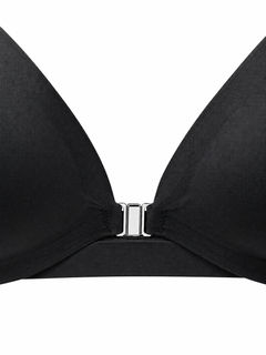 Black detail view - closed front clasp