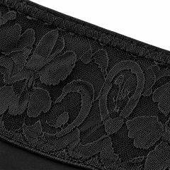 Black detail view - lace trim