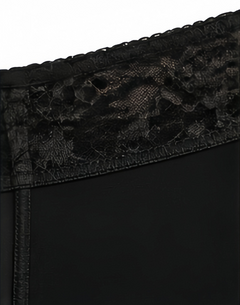 Black detail view - lace trim