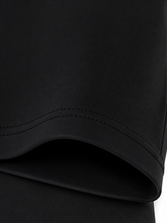 Black detail view - leg hem