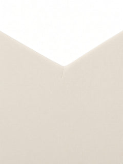 Ivory detail view - V-waist fabric