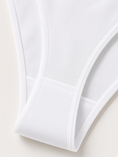 White detail view - inner gusset