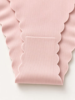 Light Pink detail view - gusset and ribbed fabric