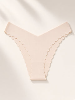 Nude detail view - scalloped edges