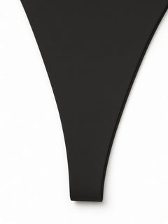 Black detail view - tapered front panel
