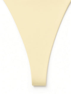 Butter Yellow detail view - tapered front panel