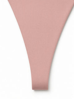 Dusty Pink detail view - tapered front panel