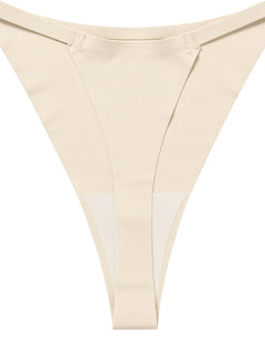 Cream detail view - front panel and crotch