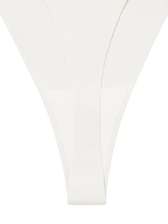White detail view - front panel and crotch