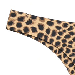 Brown Leopard detail view - waistband and print
