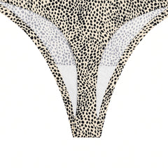 Cream Leopard detail view - front panel and leg-opening edges