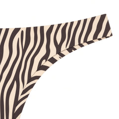 Zebra Print detail view - waistband and print