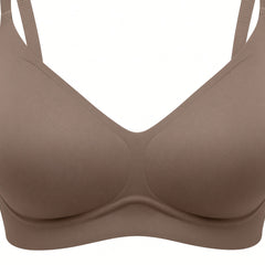 Cocoa Brown detail view - cups and curved undercup detailing