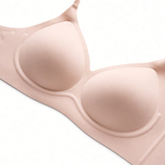Pink detail view - cups and curved undercup detailing