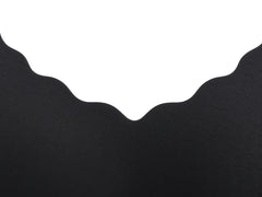 Black detail view - scalloped neckline