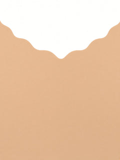 Nude detail view - scalloped neckline