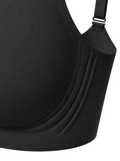 Black detail view - side and adjustable strap