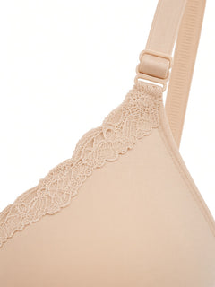 Nude detail view - lace and adjustable strap