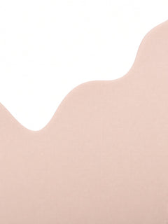 Dusty Pink detail view - scalloped neckline